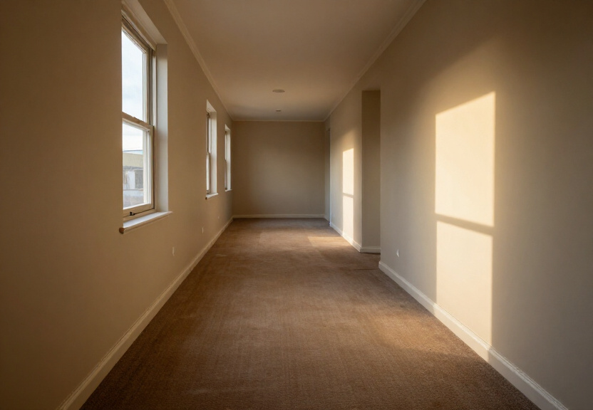 Restored living room in Davidson after flood restoration